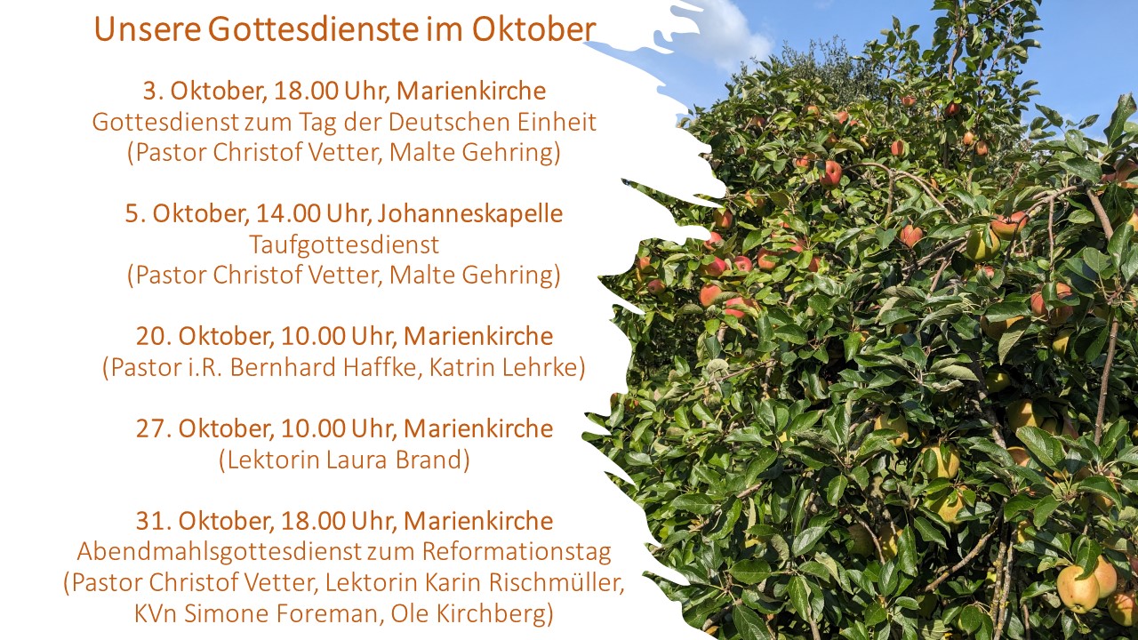 24 10 Gottesdienste Oktober