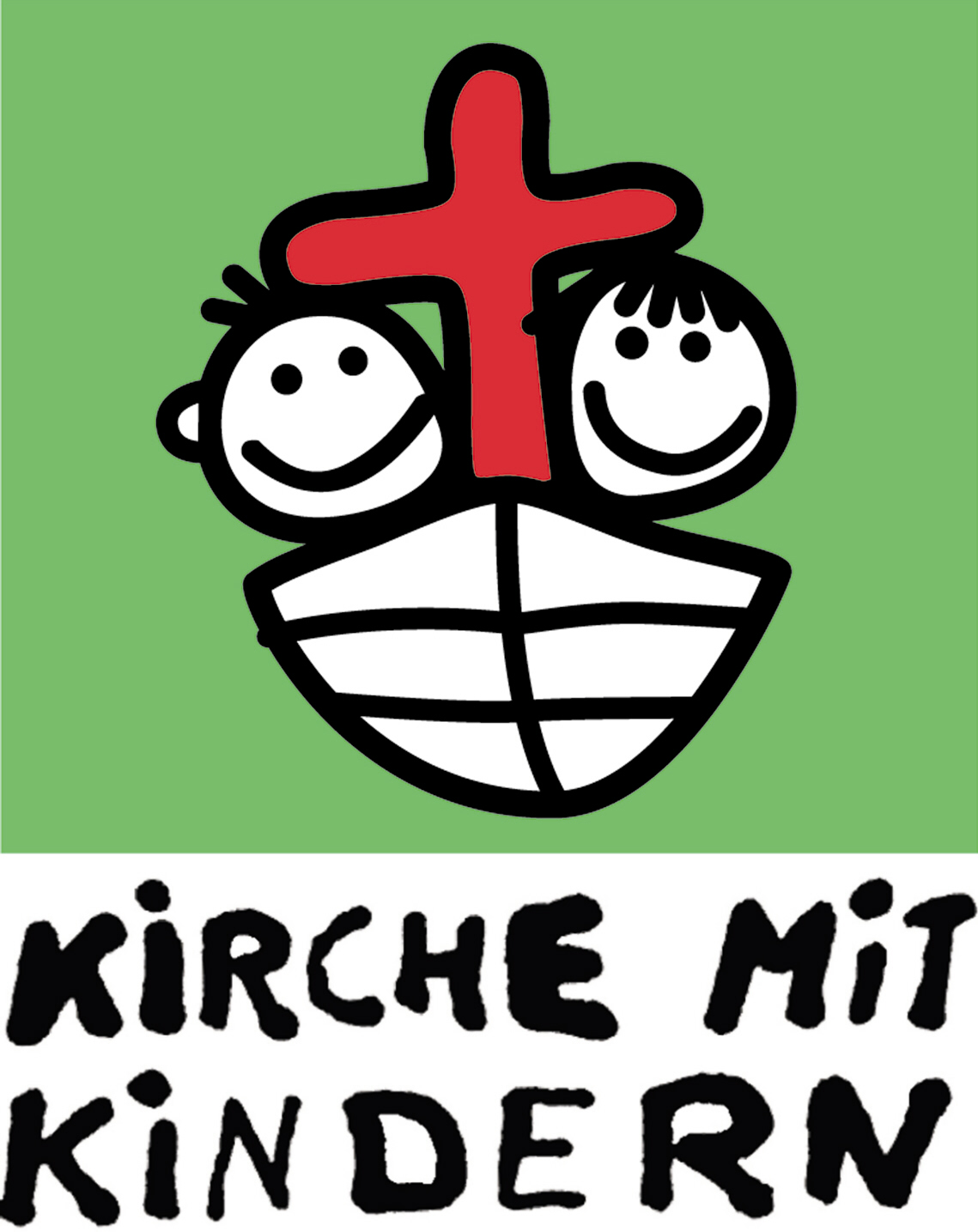 Logo Kirche mit Kindern farbig1